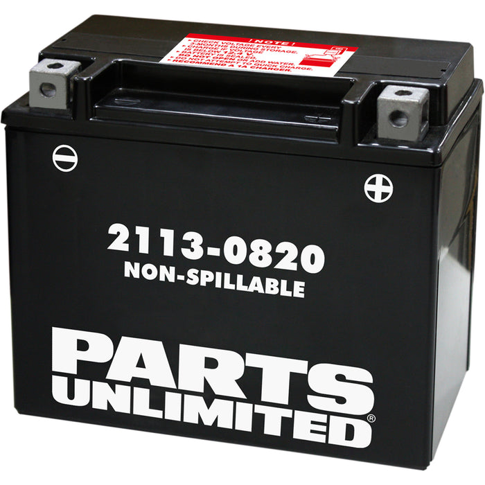 PARTS UNLIMITED 2113-0820 Factory-Activated AGM Maintenance-Free Battery AGM Battery - CTX20HL