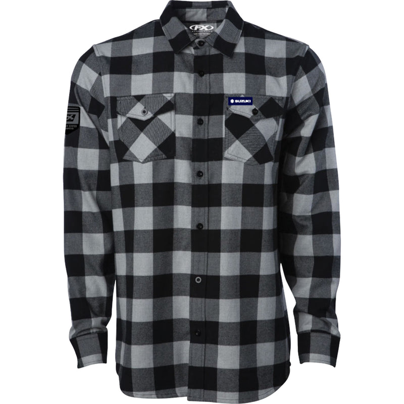 FACTORY EFFEX Explorer Flannel Shirt Suzuki - Gray/Black