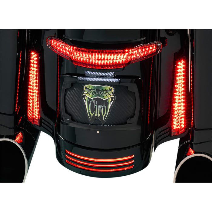 CIRO 2040-2668 40046 Filler Panel Lights - Smoke Lens - Red LEDs - Black