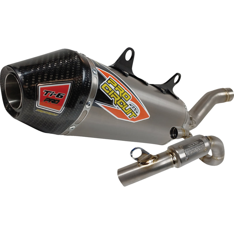 Pro Circuit Ti-6 Pro Exhaust System - 0352225FP For Husqvarna FC 250 2022-2024 | KTM SX-F 250 2022-2025 | Gas Gas 250F 2023-2024