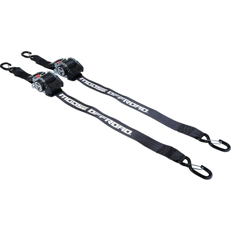 MOOSE OFFROAD 3920-0537 3920-0537 Retractable Ratcheting Tiedown 2"x10' - black