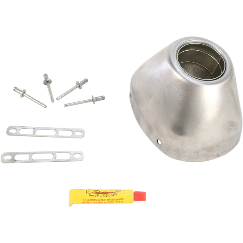 FMF 1860-0561 040641 Replacement End Cap Kit RCT End Cap - Stainless Steel