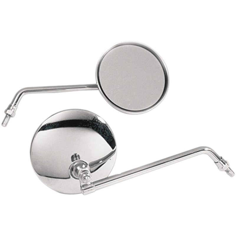 EMGO 2042408 20-42408 Round Honda CB Style Universal Mirror Mirror - CB-Style - Side View - Round - Chrome