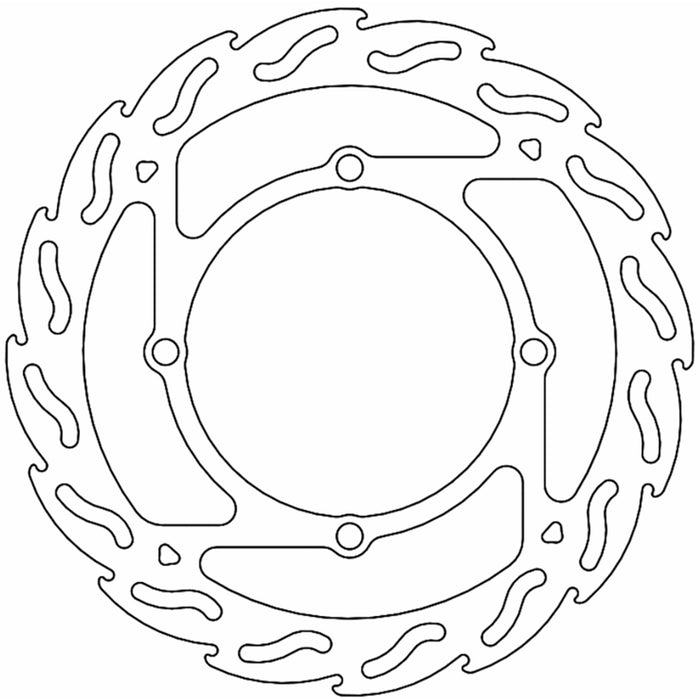 MOTO-MASTER 1711-2043 110287-PU Brake Rotors Brake Rotor - Front - Flame