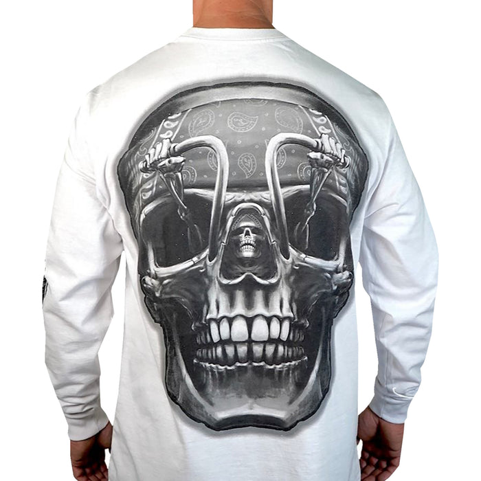 LETHAL THREAT 3040-3217 LS20876XXXL Death Rider Long-Sleeve T-Shirt white - 3xl
