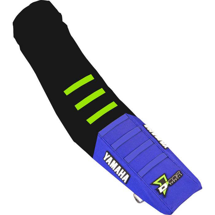D'COR VISUALS 0821-3236 30-50-480 Seat Cover black/green/blue - yz250f/450f '18-'23