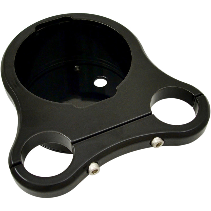 DRAG SPECIALTIES 2201-0200 T-Bar Gauge Mounts 1.25" T-Bar Single Gauge Mount - Gloss Black - For '00-'20 OEM Style Gauges