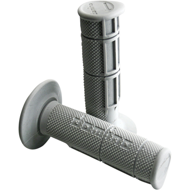 DOMINO 0630-1572 1150.82.52.06 Victor Waffle Grips Grips - Victor - Half Waffle - Gray