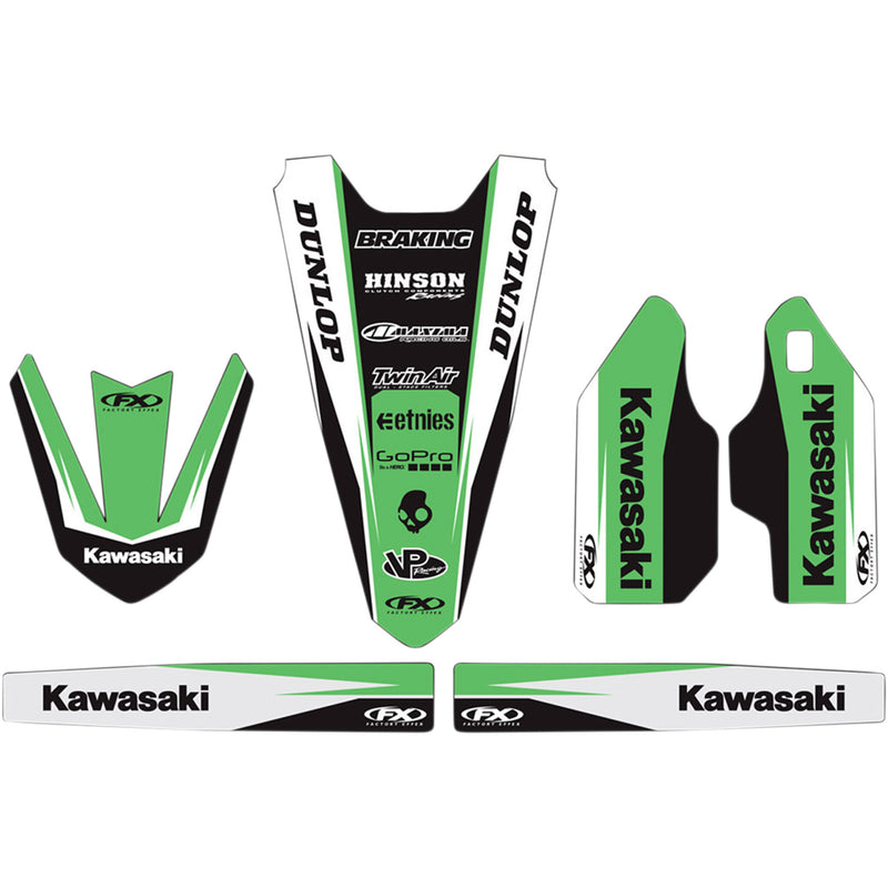 Factory Effex Graphic Kit - 19-50120 Kawasaki KX 250 / KX 125 2004-2008