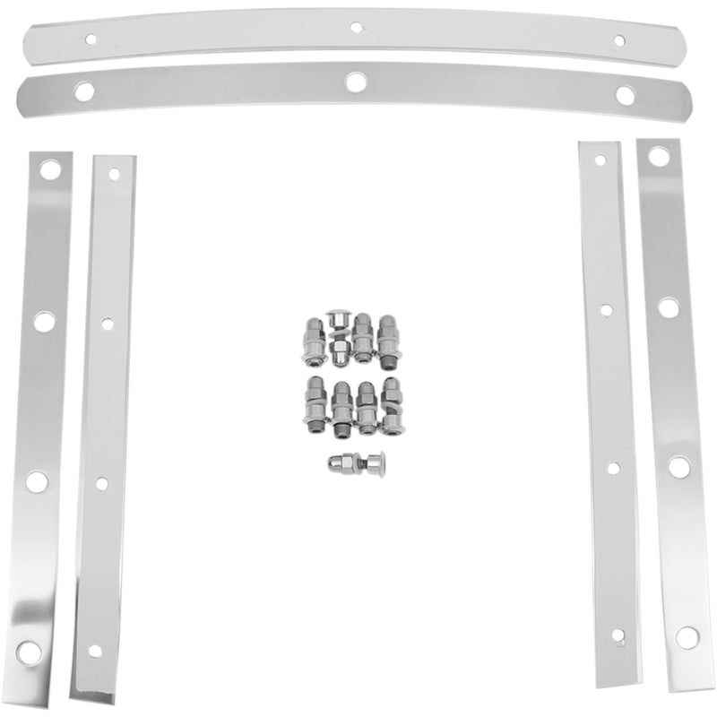 MEMPHIS SHADES 2321-0095 MEM0914 Replacement Fats/Slim Windshield Straps Slim Windshield Hardware Straps - Stainless Steel