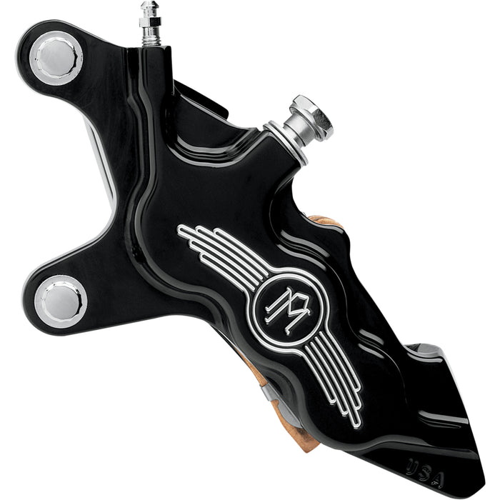PERFORMANCE MACHINE (PM) 1701-0301 0051-2913-BM Six-Piston Differential-Bore Front Caliper - 6 Piston Caliper - 13" - Left - Contrast Cut