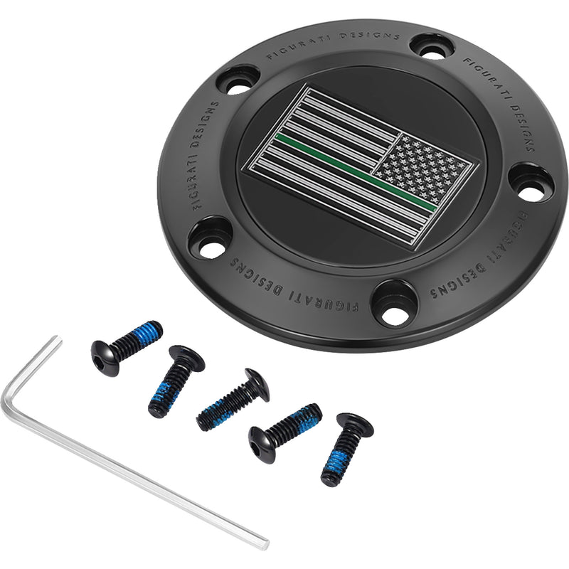 Figurati Designs Cover - FD72-TC-5H-BLK For Harley Motorcycles 1999-2017