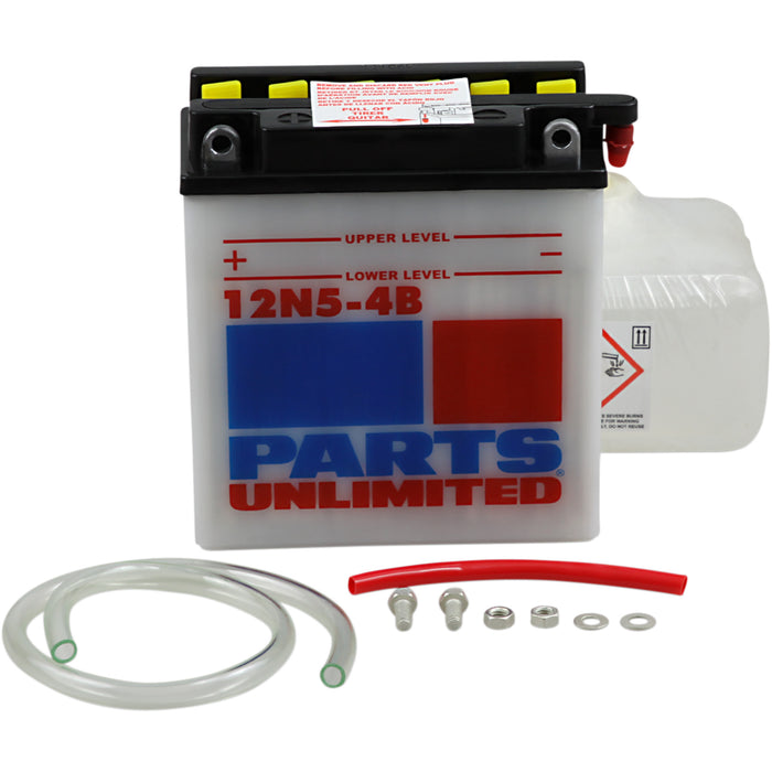 PARTS UNLIMITED 2113-0141 Conventional Battery Kit Battery - 12N5-4B