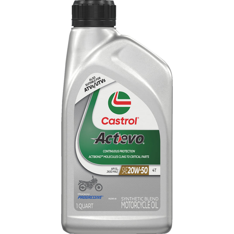CASTROL 3601-0372 15D7CF Act Evo® Semi-Synthetic 4T Engine Oil 20w-50 - 1 u.s. quart