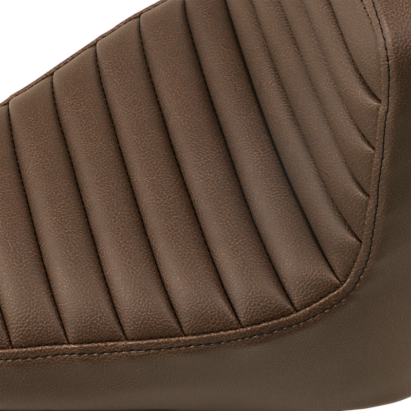 Saddlemen Lattice Stitch Step-Up Seat Front Tuck-N-Roll Rear Brown - I18-33-176BR For Indian Scout 2018-2024