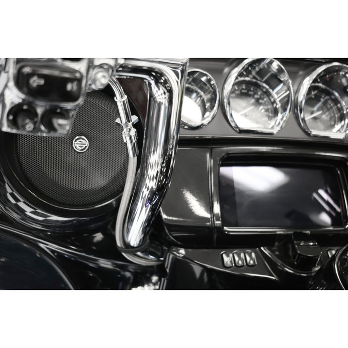 FAT BAGGERS INC. 0662-1315 149011-C EZ Install Kit 11" handlebars - upper clutch - braided stainless steel/chrome
