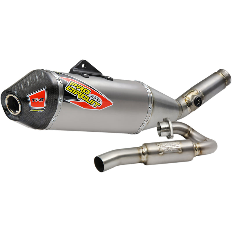 Pro Circuit Ti-6 Single Canister Exhaust System - 0321945F Kawasaki KX 450 / 450XC 2019-2023