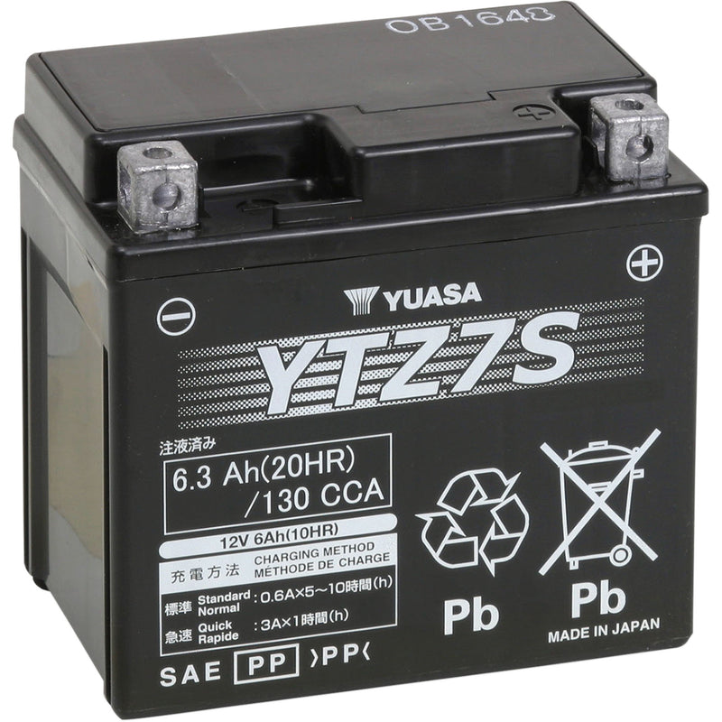Yuasa YTZ Battery - YUAM727ZS For Polaris Outlaw / Predator / Scrambler / Sportsman 2003-2022 | Husaberg Dirt Bikes 2001-2014
