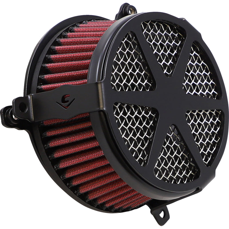 Cobra Cobra Spoke Air Cleaner - 606-0102-04B-SB For Harley Motorcycles 1999-2017