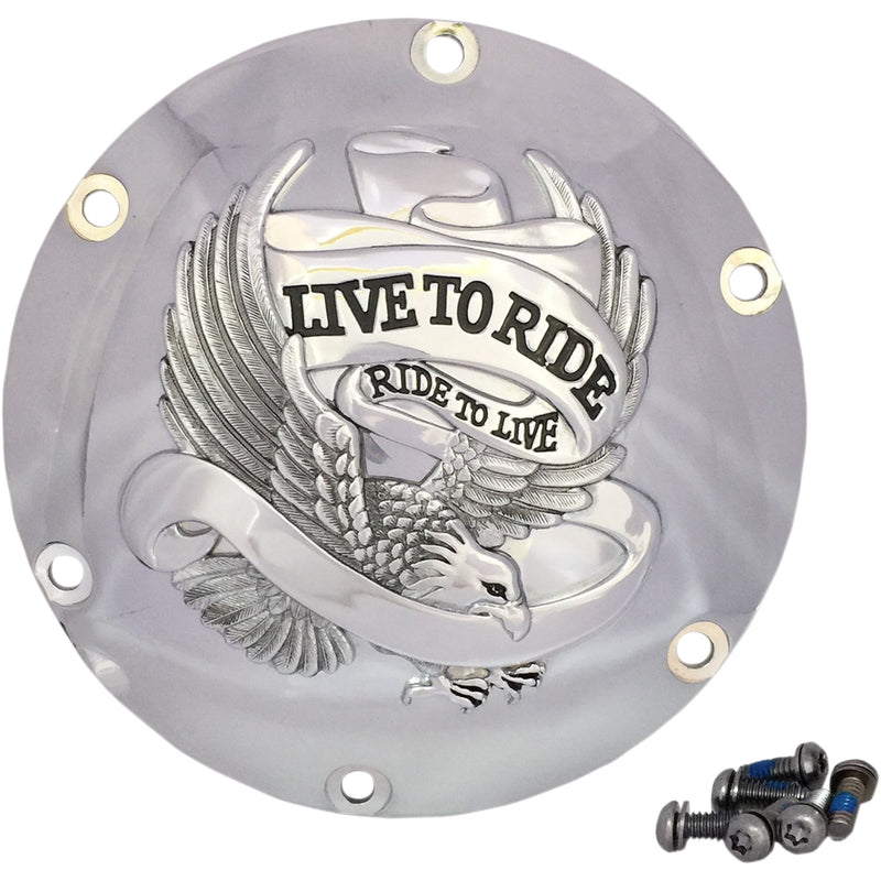 Drag Specialties Live to Ride Derby Cover For Harley Sportster 2004-2022