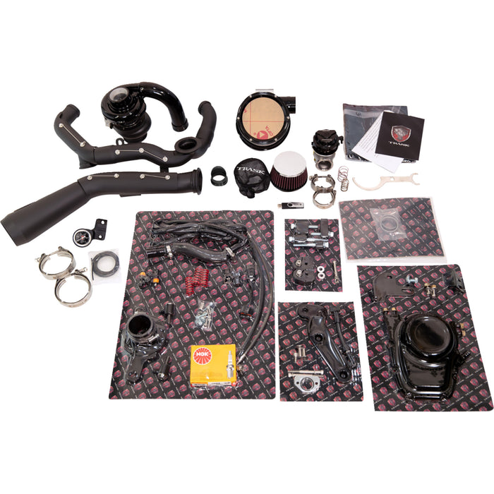 TRASK 0904-0096 TM-7600-BK Tornado Turbo Performance Kit - Black with Black Exhaust