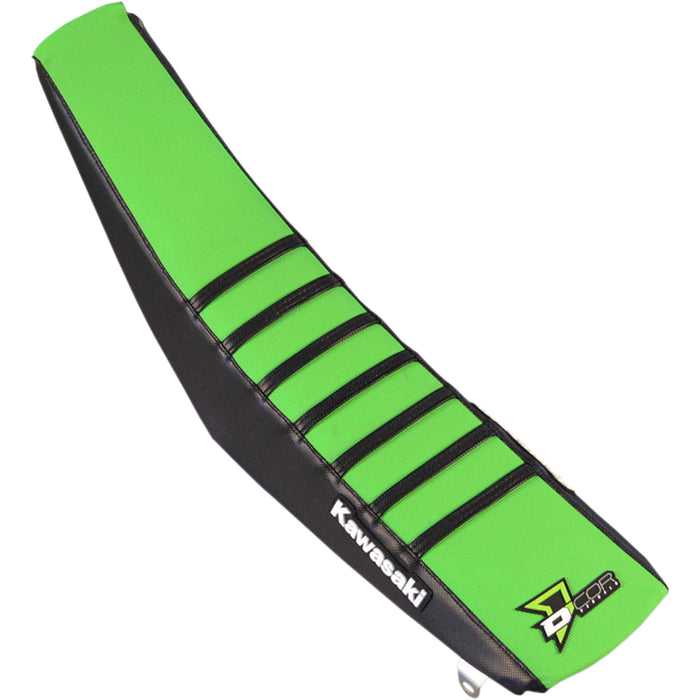 D'COR VISUALS 0821-3163 30-20-477 Seat Cover black/green - kx250/450 '19-'25