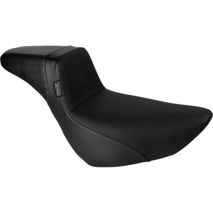 LE PERA 0802-1543 LYR-590DLBW Kickflip Daddy Long Legs Low Rider Seat - Basket Weave - Black - FL/FX '18-'24