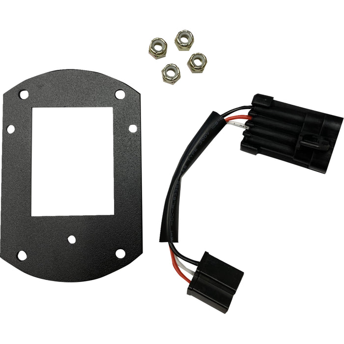 CUSTOM DYNAMICS 2001-2696 CD-LRST-HL-KIT ProBEAM Headlight Mounting Kit Mounting Kit - Headlight - Satin Black - FXLRST