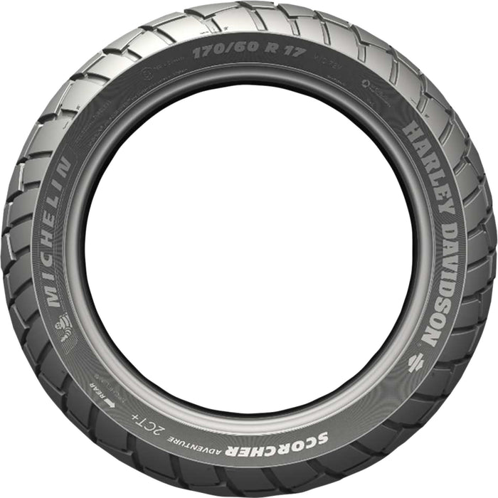 MICHELIN 0317-0663 06587 Scorcher Adventure Tire Tire - Scorcher Adventure - Rear - 170/60R17 - 72V