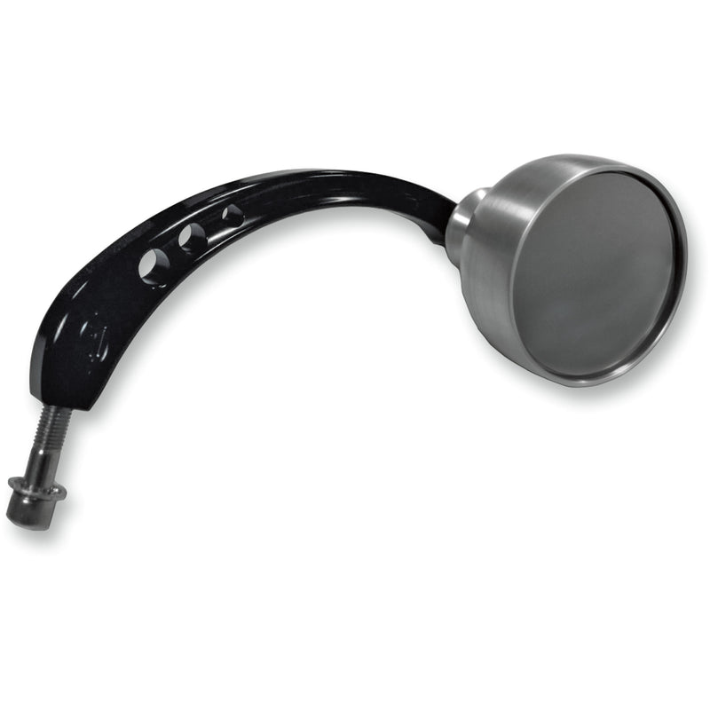 Joker Machine Beer Schooner Mirror Side View Round Black Silver Right - 03-021R