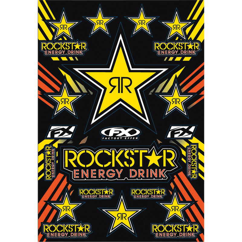 FACTORY EFFEX 4320-1432 15-68702 Rockstar Decal Sheet Rockstar Sticker Kit