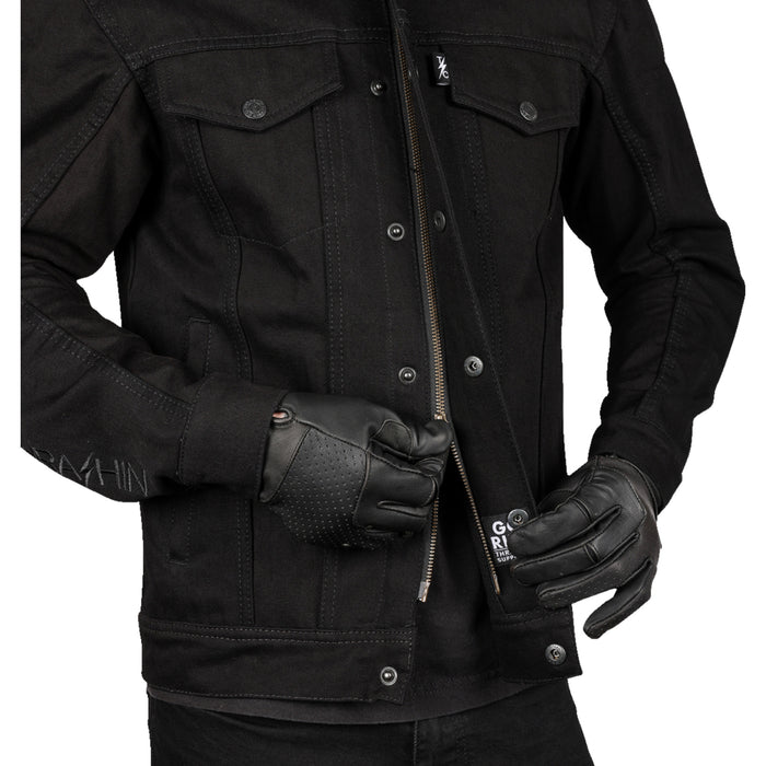THRASHIN SUPPLY CO. Highway v2 Denim Riding Jacket Black