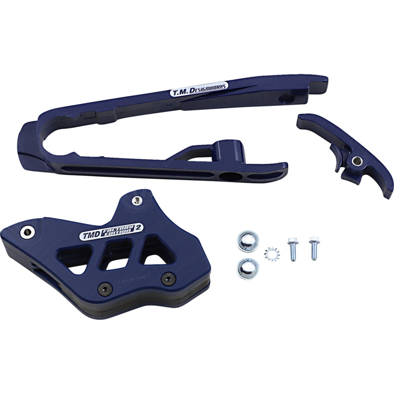T.m. Designworks Chain Guide And Slider Kit - DCK-KT4-BL2 For KTM Dirt Bikes 2016-2022 | Gas Gas Dirt Bikes 2021-2023