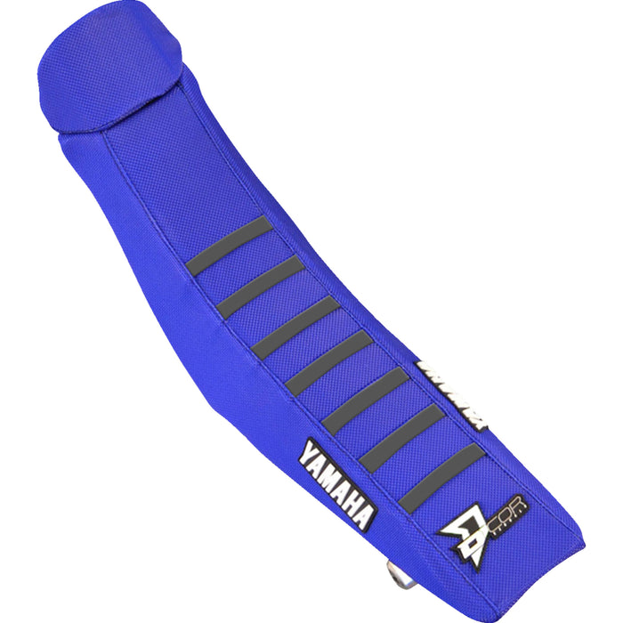 D'COR VISUALS 0821-3487 30-50-145 Seat Cover blue w/ dark gray ribs - yz '22-'25