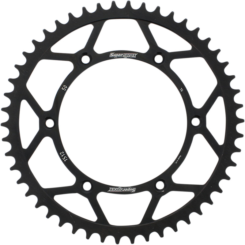 Supersprox Sprocket - RFE-1512-50-BLK For Gas Gas Dirt Bikes 2007-2012 | Suzuki 250S / 650SE 1993-2017 | Beta 450 4T 2005-2009 | Sherco 2.5i 2011