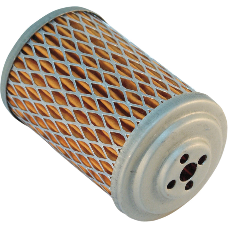 Emgo Oil Filter Silver Orange - 10-28310 For Harley Touring 1936-1964