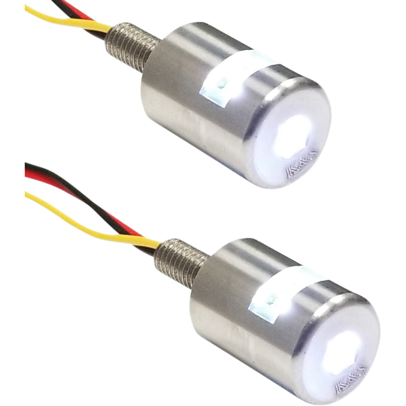 K&S TECHNOLOGIES 2030-1478 25-9186 3-Beam Bolt Lights Three-Beam License Plate Bolt Lights - White