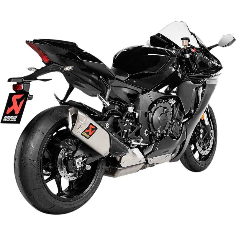 AKRAPOVIC 1811-3873 S-Y10SO18-HAPLT Titanium Slip-On Line Muffler Titanium Muffler - YZF-R1