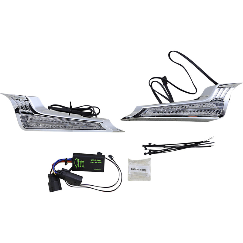 Ciro Filler Panel Lights - 40022 For Harley Touring 2014-2025