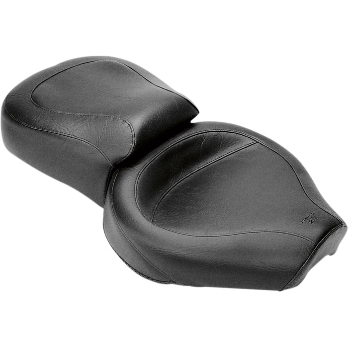 MUSTANG DS-905588 75129 Vintage Style Seat - Wide - Smooth - Black - XL