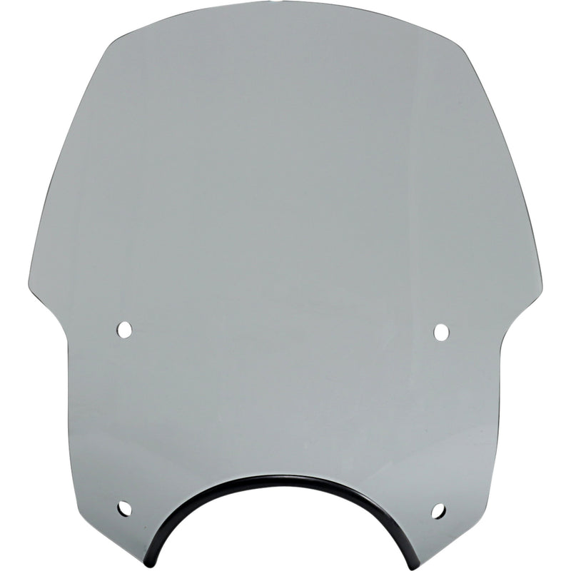 MEMPHIS SHADES 2313-0287 MEP56212 Alley Cat Sportshield Alley Cat Windshield - 9" Headlight Cut Out - Black Smoke