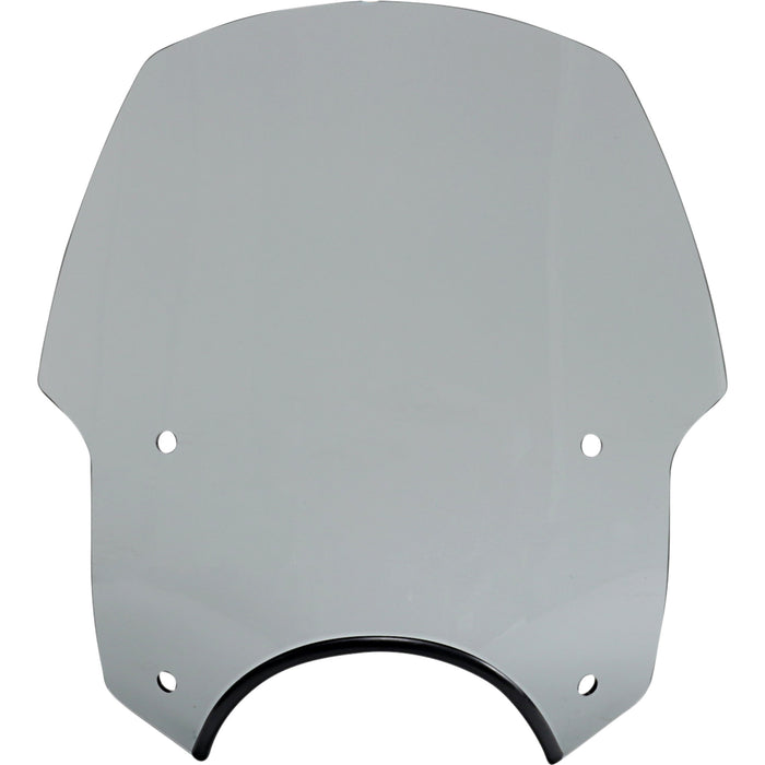 MEMPHIS SHADES 2313-0287 MEP56212 Alley Cat Sportshield Alley Cat Windshield - 9" Headlight Cut Out - Black Smoke