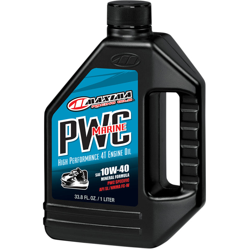 MAXIMA RACING OIL 3601-0210 14901 PWC Marine Mineral 4T Engine Oil 4T Marine Oil - 10W40 1L