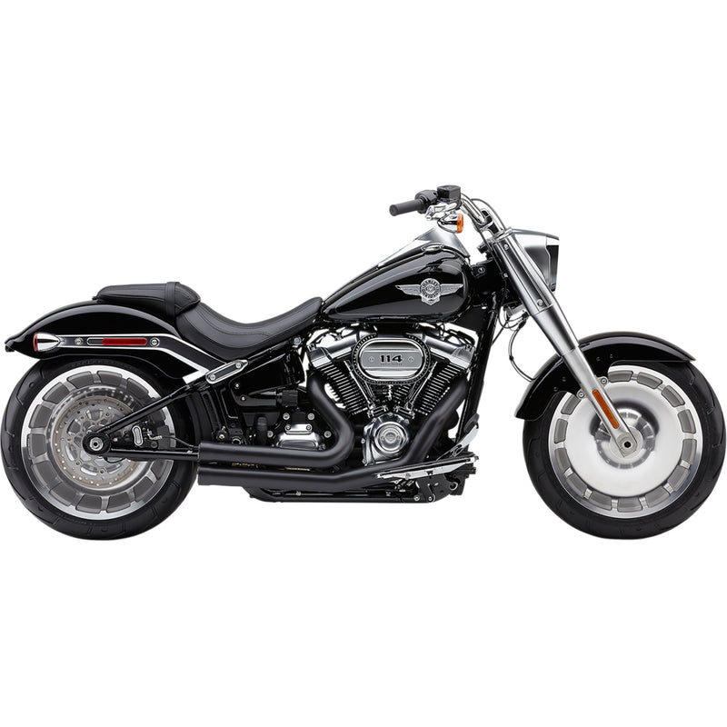 Cobra Speedster Short 2-Into-2 Exhaust System - 6715B For Harley Softail 2018-2020