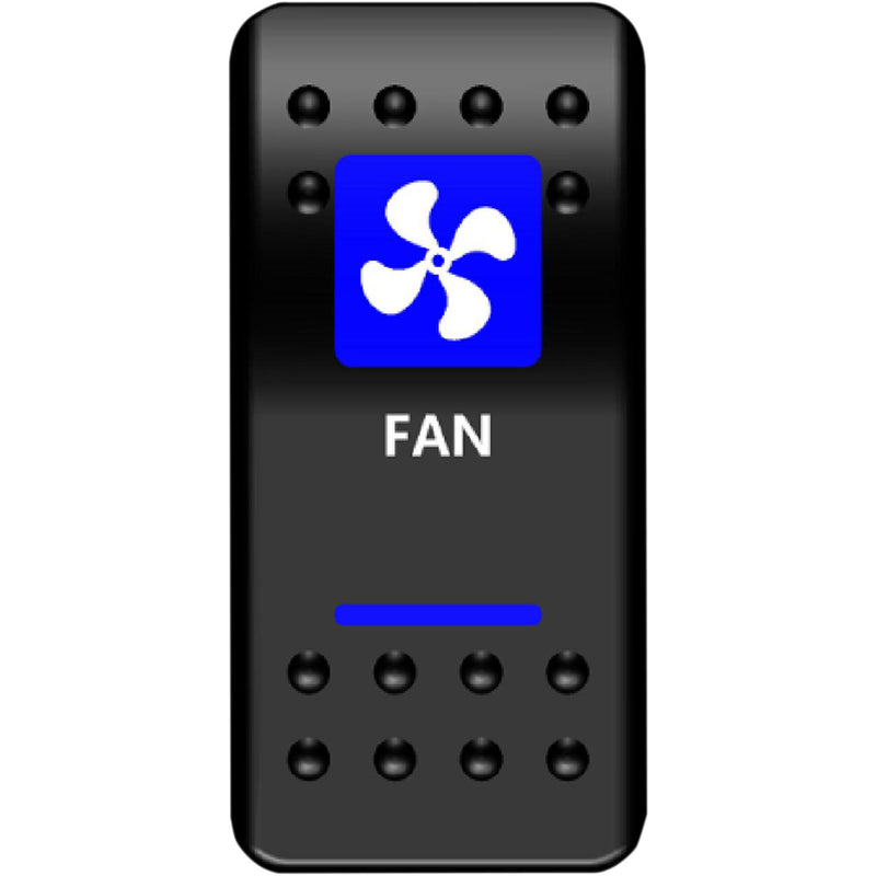 MOOSE OFFROAD 2106-0455 FAN-PWR Rocker Switch fan - blue