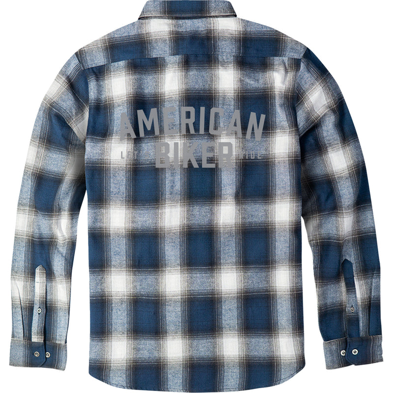 AMERICAN BIKER 3040-3514 SHIRT AMERICAN BIKER American Biker Mr Piston Flannel Shirt blue - large