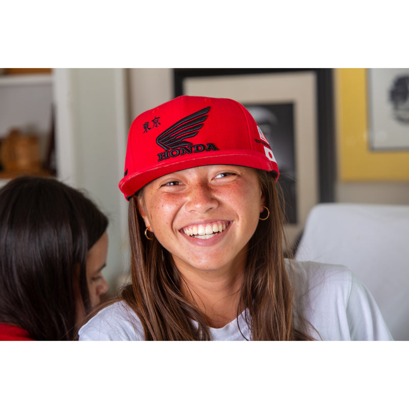D'COR VISUALS 2501-4187 70-136-1 Honda Factory Hat red - one size