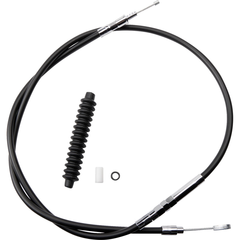 Drag Specialties High-Efficiency Black Vinyl Clutch Cable 57-1/4" For Harley Sportster 1996-2003