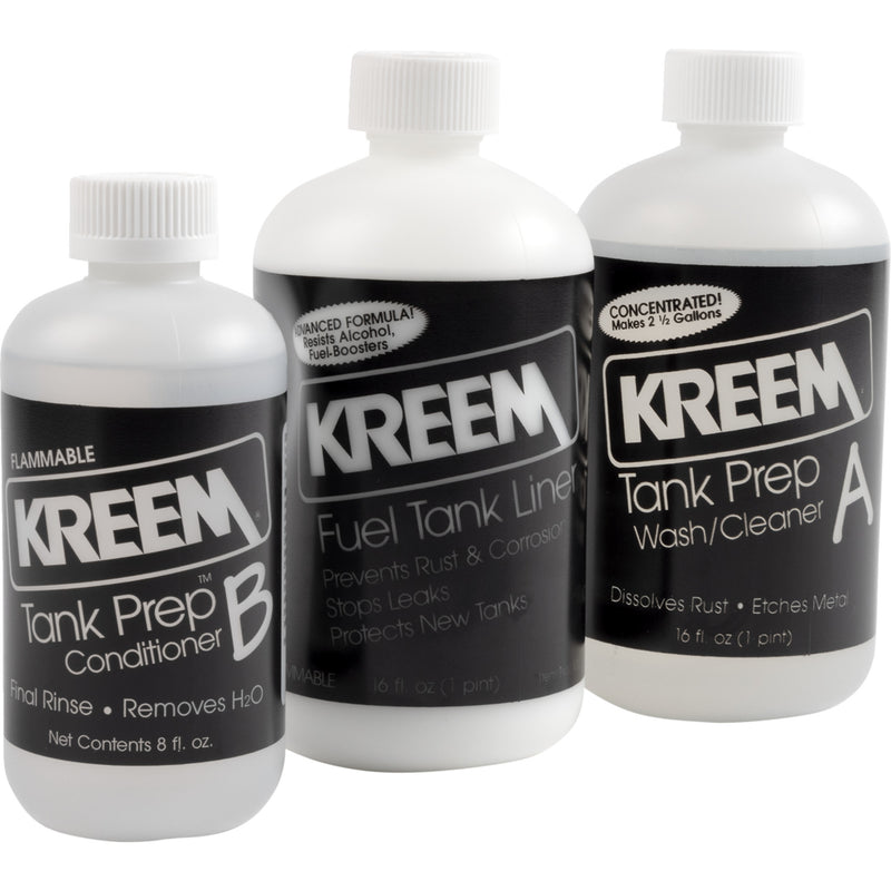 KREEM KR004 1210 Fuel Tank Liner and Tank Prep Combo Packs Tank Liner Kit - For Up To 2.5 gal. Tank