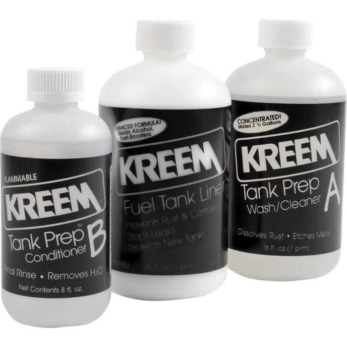 KREEM KR004 1210 Fuel Tank Liner and Tank Prep Combo Packs Tank Liner Kit - For Up To 2.5 gal. Tank